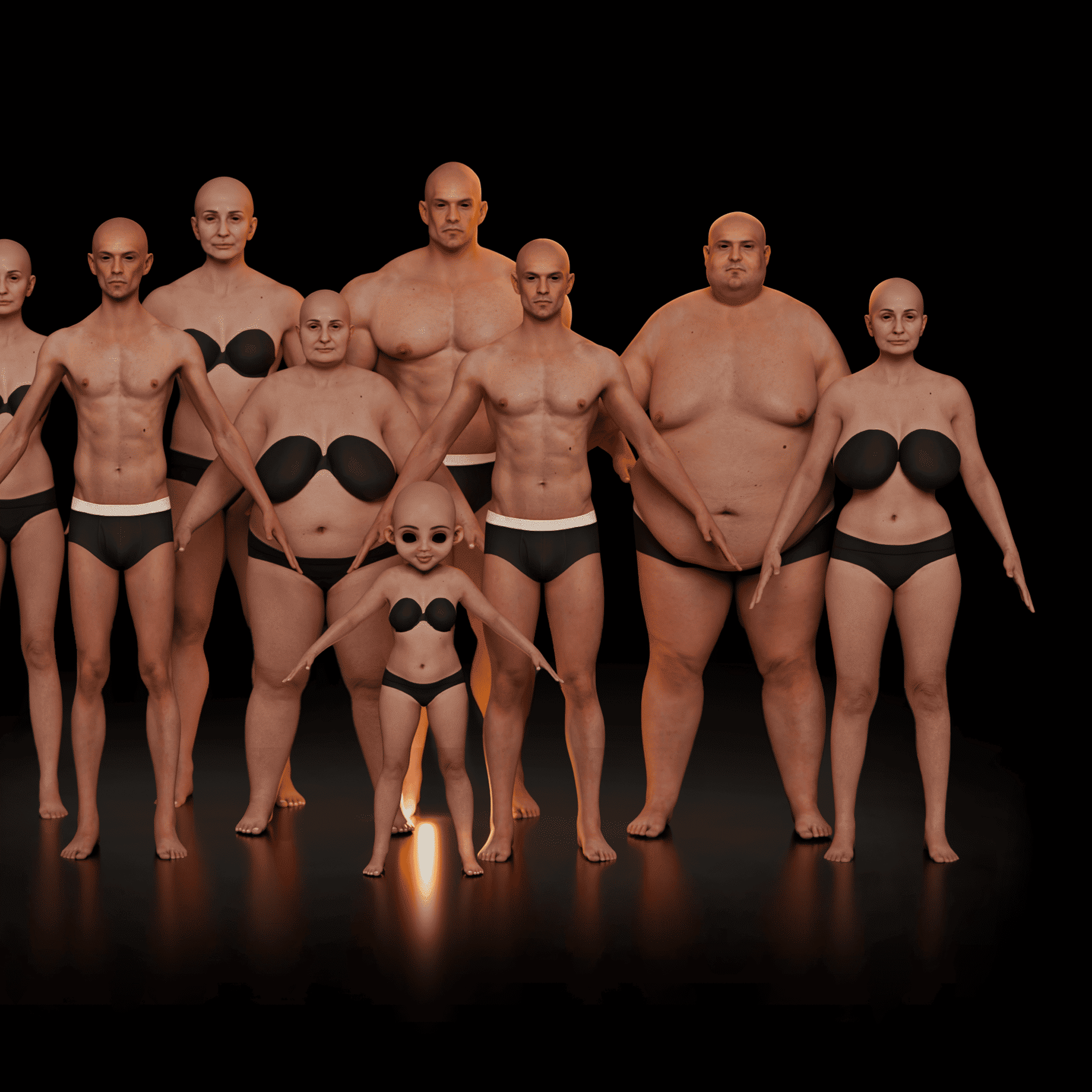 Avatar Creator body and face variations